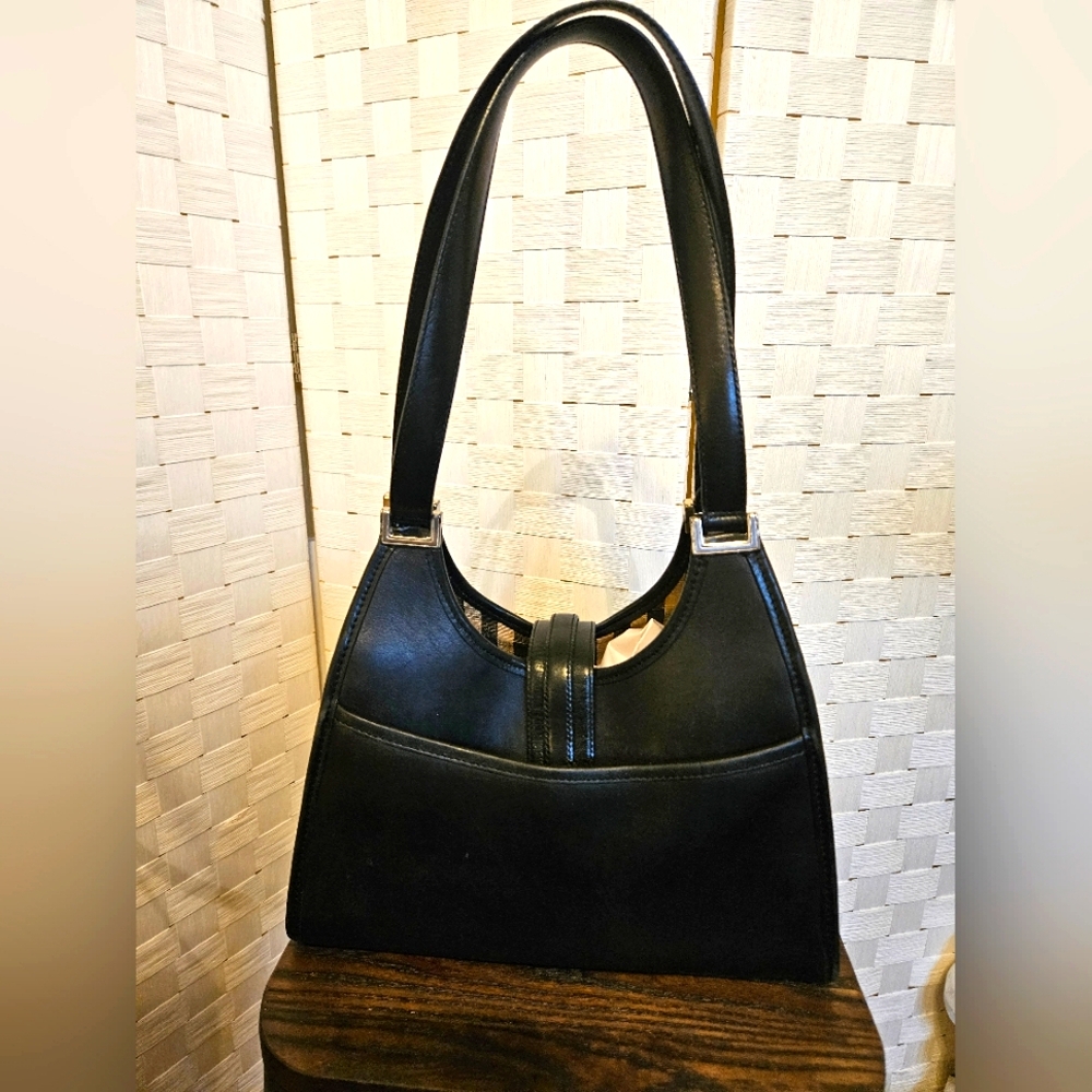 Brighton "Constance" Style Handbag Croc-Embossed Leather Front. Vintage 2001 - Picture 3 of 7